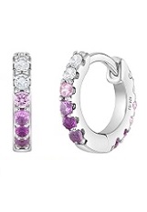 superb teeny-tiny cubic zirconia huggie earrings for babies and children